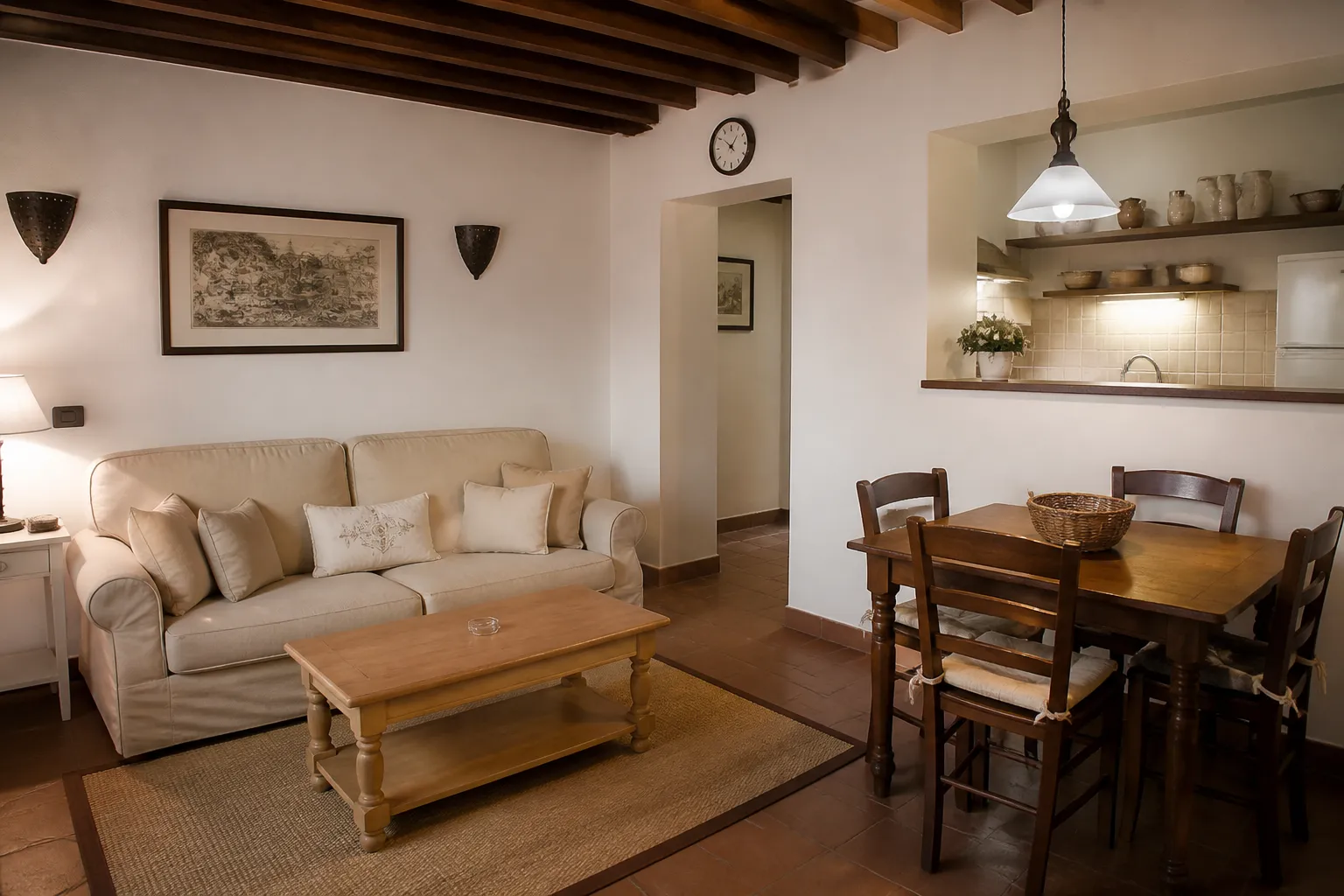Cleaning a holiday apartment in a historic centre