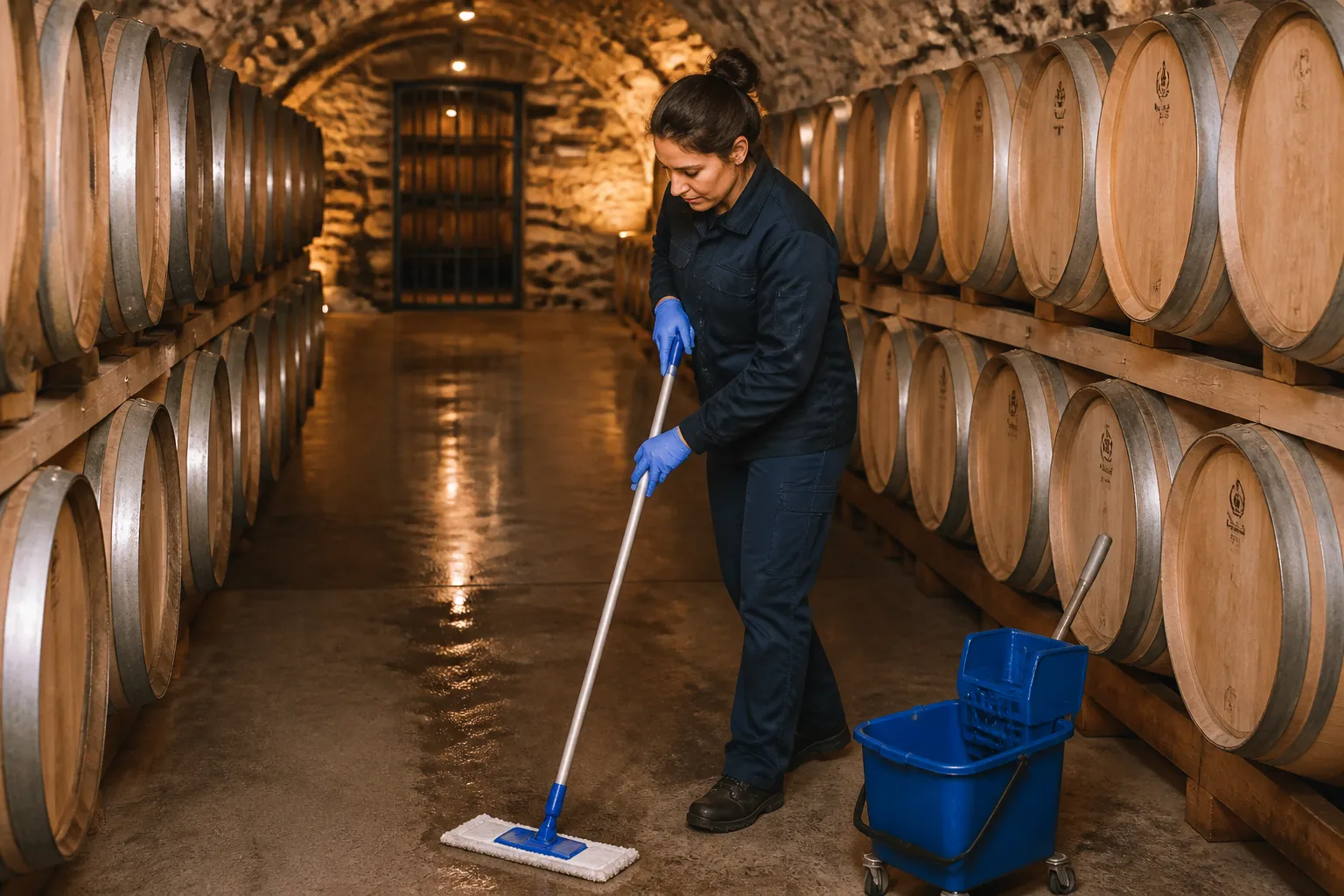 Tourist winery cleaning: what it involves