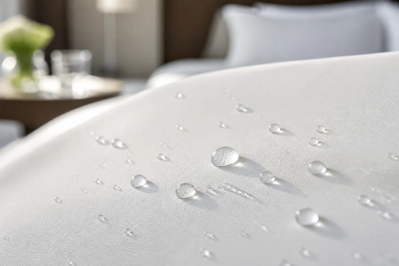 Stain protection for hotel fabrics: how it works